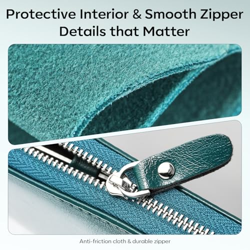 FAMILIFE Nail Kit, Professional Manicure Set Manicure Kit, 11 in 1 Stainless Steel Nail Clippers Set Pedicure Tools, Men Grooming Tool with Portable Blue Leather Travel Case Luxury Gifts for Him - color: Blue