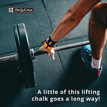 De La Cruz Magnesium Carbonate Gym Chalk - Weightlifting, Gymnastics and Rock Climbing Chalk - style: 8 Blocks