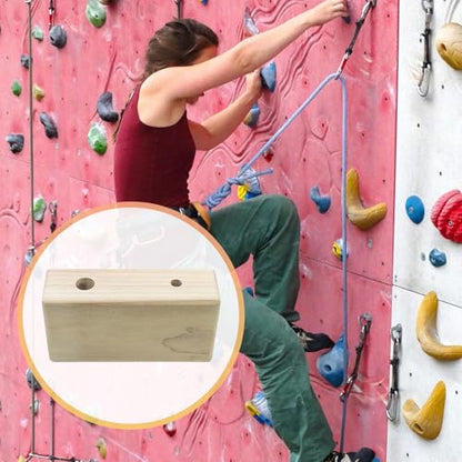 Rock Climbing Holds Climbing Board Rungs Fingerboard Blocks in Wooden Material Suitable for Forearm Fitness Climbing Gyms - size: 15cmx5cmx8cm
