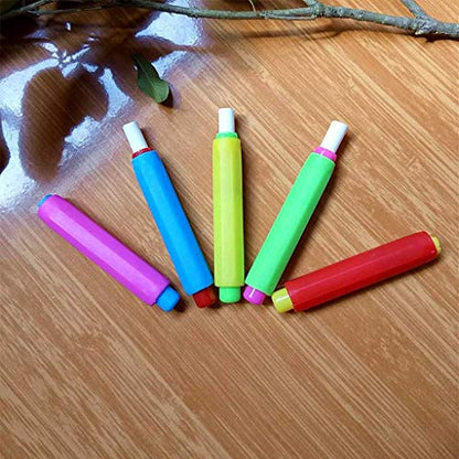 Colourful Chalk Holders Dust Clean Teaching Helper Teacher Education Tool Pen For Writing On Metal