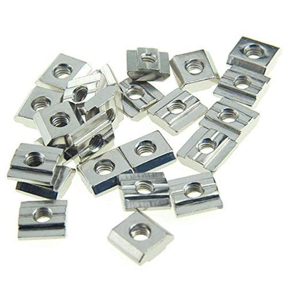 30pcs 3030 Series Sliding T Nuts Metric M5 Thread Slide in Hammer Head T-Nut for Standard 8mm T-Slot Aluminum Extrusion Profile （3030 Series M5） - size: 3030 Series M5
