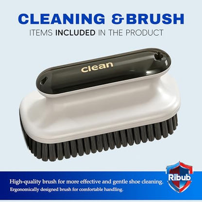 Shoe Cleaning Kit & Sneaker Care Kit – Sneaker Cleaner for Mesh Shoes, Leather, Canvas, Deep Clean Shoe Cleaner with Brush for Most Sneakers