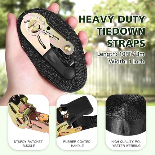 Tree Climbing Holds with Ratchet Straps, 12 Pcs Climbing Rocks for Kids and Adults, Outdoor Backyard Obstacle Course Training Kit