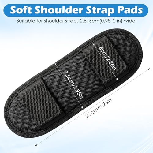Soft Shoulder Strap Pad, Backpack Strap Cushion Breathable Removable | for Luggage, Duffle Bag, Tote Bag, Messenger, Guitar Straps Travel