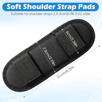 Soft Shoulder Strap Pad, Backpack Strap Cushion Breathable Removable | for Luggage, Duffle Bag, Tote Bag, Messenger, Guitar Straps Travel