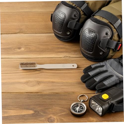 OUNONA Chalk Brush for Rock Climbing Holds with Soft Boar Bristle Hair and Wooden Handle, Designed for Indoor Rock Climbing and Humid Environments, Removes Chalk and Dirt with Rapid