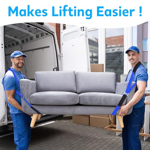 Lifting Moving Straps for Heavy Furniture: 2-Person Lifting & Moving System - Moving Furniture, Appliances, and Heavy Objects as Easily and Safely as Professional Personnel
