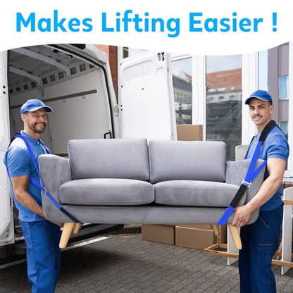 Lifting Moving Straps for Heavy Furniture: 2-Person Lifting & Moving System - Moving Furniture, Appliances, and Heavy Objects as Easily and Safely as Professional Personnel