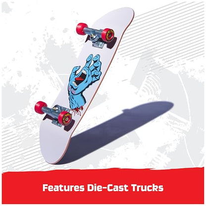 TECH DECK Santa Cruz Handboard, Authentic Mini Skateboard | 9x Larger than a Fingerboard, Hands Only, Authentic Graphics, Die-Cast Trucks, Skateboard Gifts for Kids & Collectors Ages 6+ - style: Santa Cruz