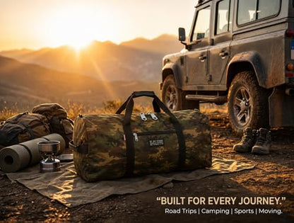 Heavy Duty Cargo Duffel Large Sport Gear Drum Set Equipment Hardware Travel Bag Rooftop Rack Bag - color: Camouflage, size: 30" x 15" x 15"