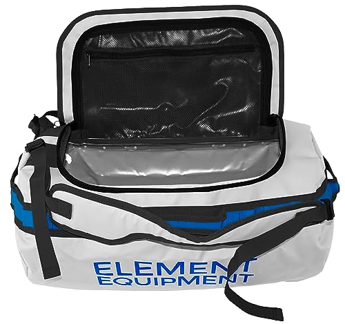 Element Equipment Trailhead Duffel Bag Shoulder Straps Waterproof Light Grey/Blue Small - color: Light Grey/Blue, size: Small 30 Liters
