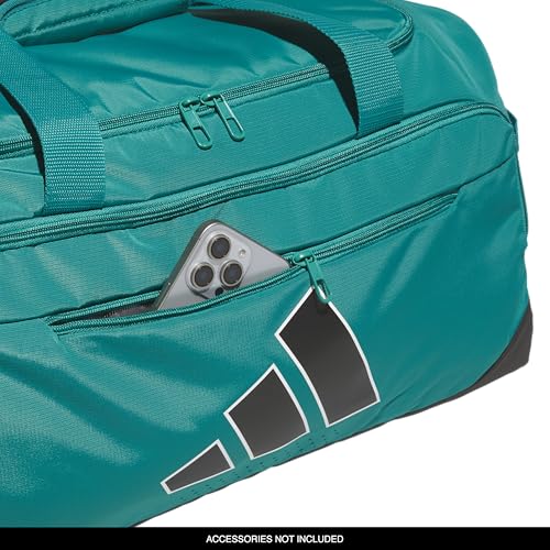 adidas Defender 5 Duffel Bag for Sports, Gym and Travel, EQT Green/Black, OSFA - color: EQT Green/Black/Medium 59L, style: Medium 59l