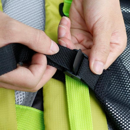 Backpack Extension Bag Large Capacity Storage Mesh Pocket Outdoor Accessory External Storage Pouch Foldable Oxford Cloth Weatherproof Breathable