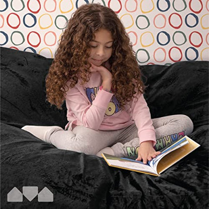Milliard Crash Pad Sensory Pad with Foam for Kids and Adults with Washable Cover (5 feet x 5 feet) Black - color: Black