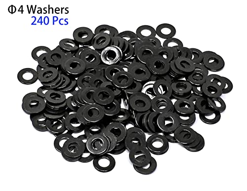 iexcell 720 Pcs M4 x 6/8/10/12/16/20/25/30/35/40/45/50 Alloy Steel 12.9 Grade Hex Socket Head Cap Screws Bolts Washers Assortment Kit, Black Oxide Finish - size: M4 x 6/8/10/12/16/20/25/30/35/40/45/50mm