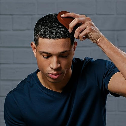 Diane Reinforced Boar Bristle Military Wave Brush for Men and Barbers – Medium Bristles for Thick and Curly Hair – Use for Detangling, Smoothing, Wave Styles, Restore Shine and Texture