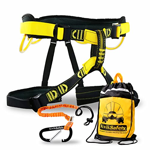 KwikSafety - Charlotte, NC - MANDRILL & CANOPY KING Climbing Harness | Half Body, Full Body | Meets EN & CE - color: 1 Pack | Half Body Harness, size: Half Harness + Tool Lanyard