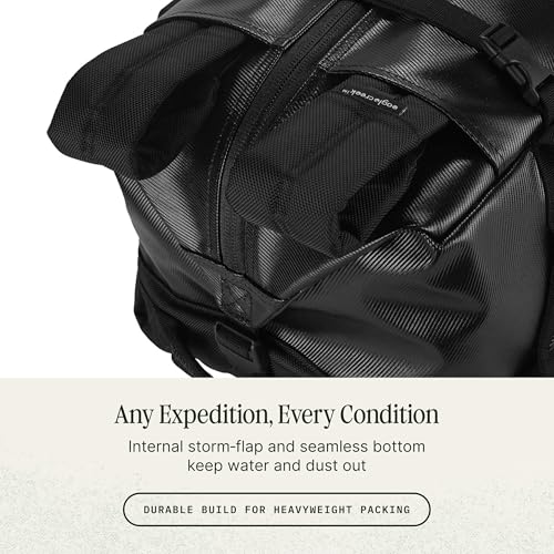 Eagle Creek Migrate 90L Duffel Bag – Lightweight, Durable Travel Duffel – Weather-Resistant Fabric – Comfortable Shoulder Straps - Midnight Black - color: Midnight Black