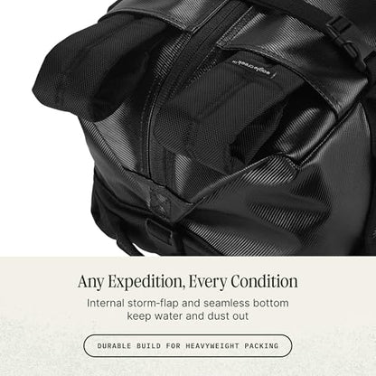 Eagle Creek Migrate 90L Duffel Bag – Lightweight, Durable Travel Duffel – Weather-Resistant Fabric – Comfortable Shoulder Straps - Midnight Black - color: Midnight Black