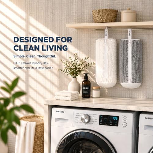DARU 2-Pack Shoe Washing Machine Bag, Sneaker and Tennis Shoe Laundry Bags | Shoe bag for washing machine, Mesh Protection, Washer & Dryer Safe, Locking Reinforced Zipper, 360 Deep Shoe Cleaner, XL - color: Grey