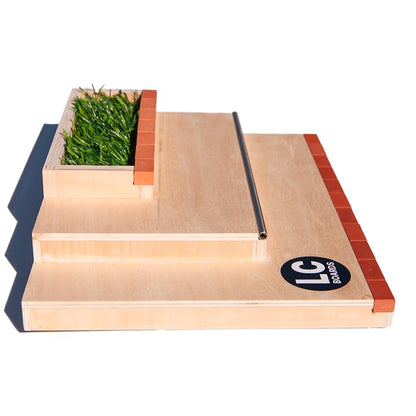 LC Boards Fingerboard 3 Block Plaza RAMP Wood