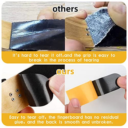 30Pcs Pre Cut Grip Tape for Fingerboards, 100mm*28mm One Step Install Pro Finger-Skateboard Foam Adhesive Stickers (30pcs) - color: Style3 30pcs