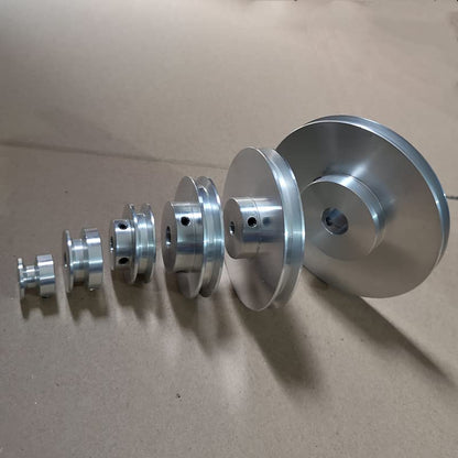 CHANCS Outer Diameter 80mm Single Groove Pulley 12mm Fixed Bore Pulley for Drilling Machine 6MM PU Round Belt - size: 80x12mm, style: Single Groove Pulley