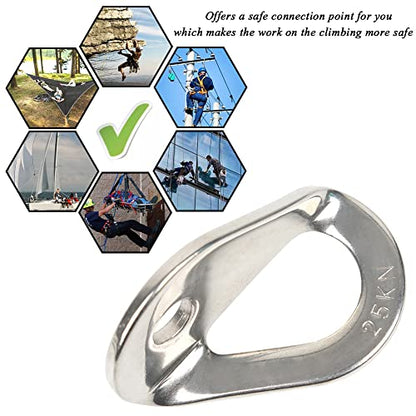 Climbing Bolt Hanger - Stainless Steel Rock Climbing Anchor Bolt Outdoor Gear Rescue Hammock Installation, Fits for Bolt, 2PCS - size: 25KN, style: M10