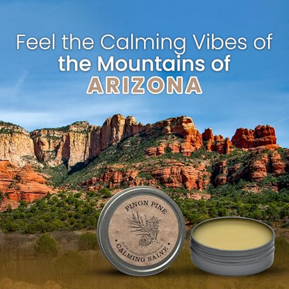 JENNY JOY'S HANDMADE SOAP Pinon Pine Salve with Eucalyptus & Lemon with Soothing Pine Resin from Arizona Dry Skin Irritations - 2oz
