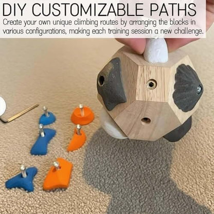 Rock Climbing Fingerboard Gifts for Rock Climbers, 3D Rock Training Ball for Grip Strength and Precision, Finger Strength Training Climbing Ball Gifts for Rock Climbers - size: 2PC