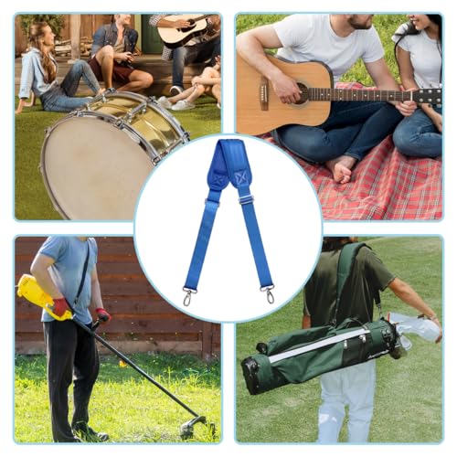 Shoulder Strap for Bag Universal Replacement 58"/67" Fixed Padded Adjustable Buckle Heavy Duty Shoulder Strap - color: Blue, size: 58"