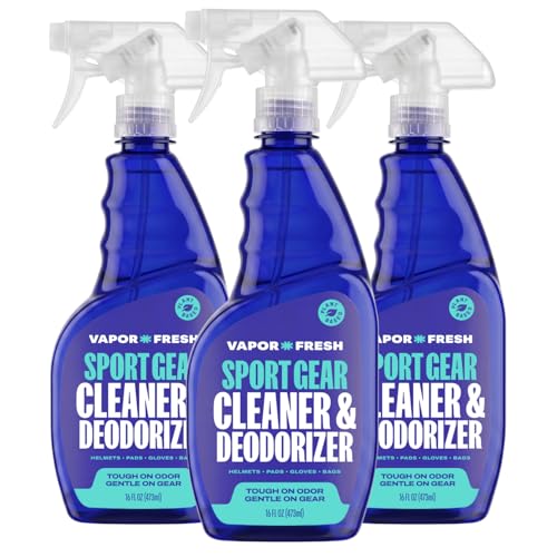Vapor Fresh Sports Gear Cleaner and Deodorizer Spray, 16oz (3 Pack) | Sports odor eliminator, Boxing gloves, Sports pads, Helmets, Gym bags, Gym equipment - size: 16 Fl Oz (Pack of 3)
