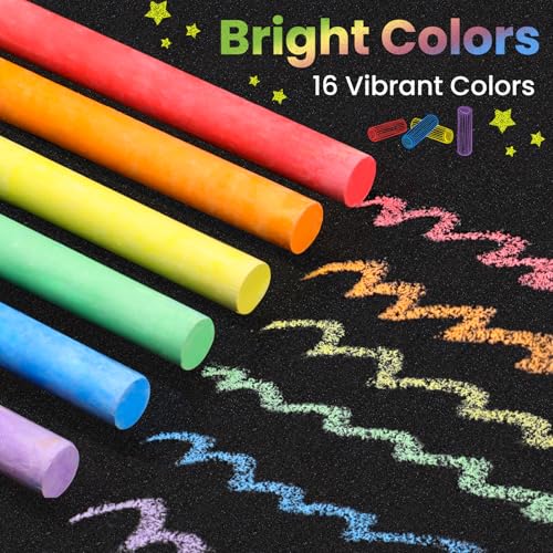 Officygnet 288 Counts Mini Chalk Set for Kids, Bulk Non-Toxic Chalkboard Chalk for Boys Girls 3+, Back to School Supplies, Goody Bag Fillers, Classroom Prizes Gifts, Easter Basket Stuffers (24 Boxes)