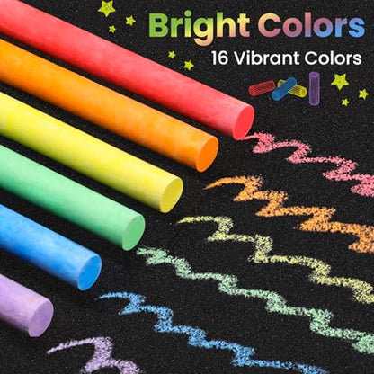 Officygnet 288 Counts Mini Chalk Set for Kids, Bulk Non-Toxic Chalkboard Chalk for Boys Girls 3+, Back to School Supplies, Goody Bag Fillers, Classroom Prizes Gifts, Easter Basket Stuffers (24 Boxes)