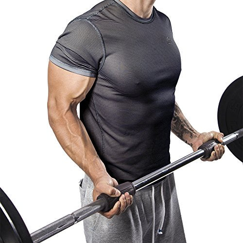 Iron Bull Strength Alpha Grips 2.0 - Extreme Arm Blaster - Best Dumbbell and Barbell Thick Bar Adapter (Charcoal)