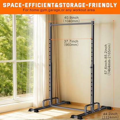 Pull Up Station, Adjustable Pull Up Bar Free Standing Power Racks, Multifunctional Heavy Duty Steel Pull Up Tower, For 2×2" with 1″ Hole Size Squat Rack Accessories, Support 600 LBS Capacity