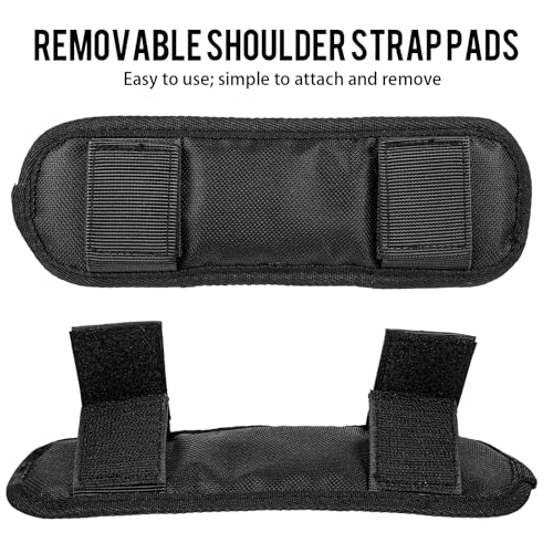 Nogeqi Shoulder Pad for Bag Strap Universal Soft Shoulder Strap Pad for Backpack Bag, Breathable & Removable, Black