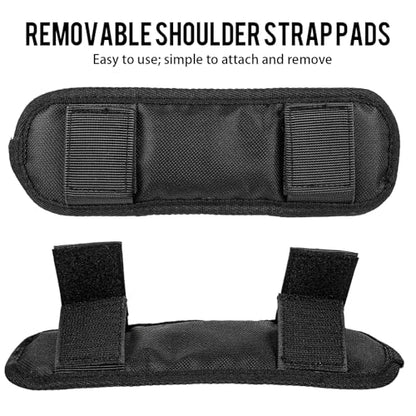 Nogeqi Shoulder Pad for Bag Strap Universal Soft Shoulder Strap Pad for Backpack Bag, Breathable & Removable, Black