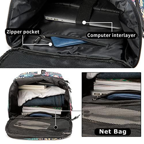 Gym Bag Duffle Backpack Suitable for Hiking,Camping, Travel 40L Large Capacity Trendy Cool Laptop Lightweight Backpack for Men and Women (Blue)… - color: Blue