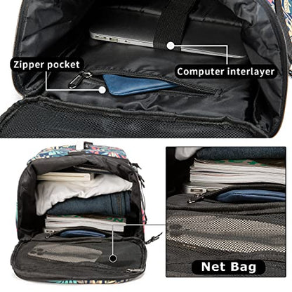 Gym Bag Duffle Backpack Suitable for Hiking,Camping, Travel 40L Large Capacity Trendy Cool Laptop Lightweight Backpack for Men and Women (Blue)… - color: Blue