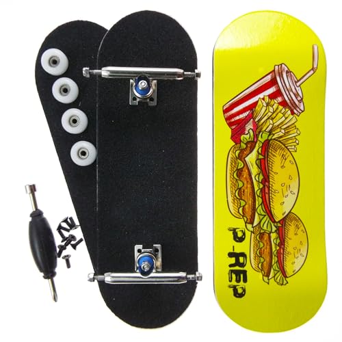 P-REP V2 Performance Complete Wooden Fingerboard 32mm - Cheeseburger Cheeseburger - color: Cheeseburger Cheeseburger