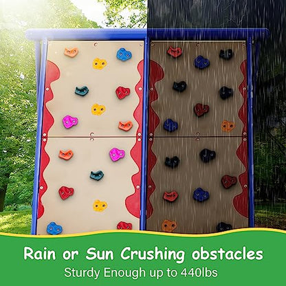 Trymaker Rock Climbing Holds, 15PCS Climbing Wall for Kids (Large Size) | Climbing Set for Kids & Adult Indoor and Outdoor - size: Large Size-15pcs