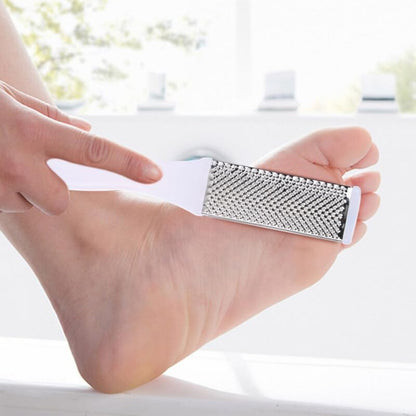 Dual Sided Foot File 6.69 Inch Pedicure Rasp with Mesh and Sandpaper for Foot Care Callus Scraper Cracked Heel Maintenance 2 Pack