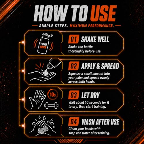Mess-Free Liquid Chalk for Weightlifting & Gym Workouts - style: 2oz