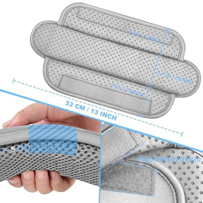 ZINZ 2-Pack Universal Shoulder Pad with Ultra thick Cushion for Bag Luggage Bag Crossbody, Plus Long & Anti-Slip & Breathable,Gray-2Pack - color: Gray-2pack