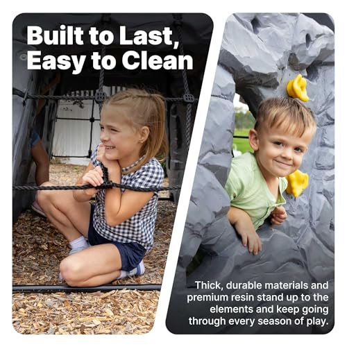 Step2 Skyward Summit for Kids, Climbing Wall Playset for Toddlers, Ages 4 –8 Years Old, Easy to Assemble Kids Outdoor Playground for Backyard