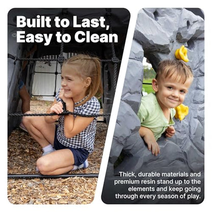 Step2 Skyward Summit for Kids, Climbing Wall Playset for Toddlers, Ages 4 –8 Years Old, Easy to Assemble Kids Outdoor Playground for Backyard