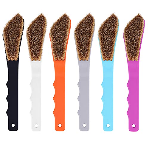 TWO STONES Boar Hair Rock Climbing Brush with Ergonomic Handle, Bouldering Boulder Brush as Durable Cleaning Tool for Chalk and Climbing Holds on Wall Indoor or Outdoor - color: Mixed 6 Colors