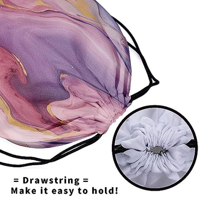 Gymnastics Grip Bag for Gymnasts Gymnastic Drawstring Bag Gym Athlete Bag - color: Pink Purple Marble, size: 9.25" x 12" (Pack of 1)