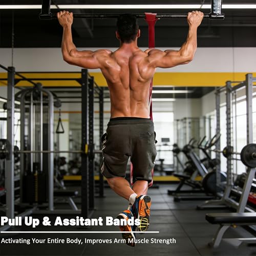 Pull Up Bands, Resistance Bands, Exercise Bands for Full-Body Training | Pull Up Assistance Bands Set for Men & Women, Fitness, Physical Therapy, Stretch Workout Bands at Home, Gym - color: green